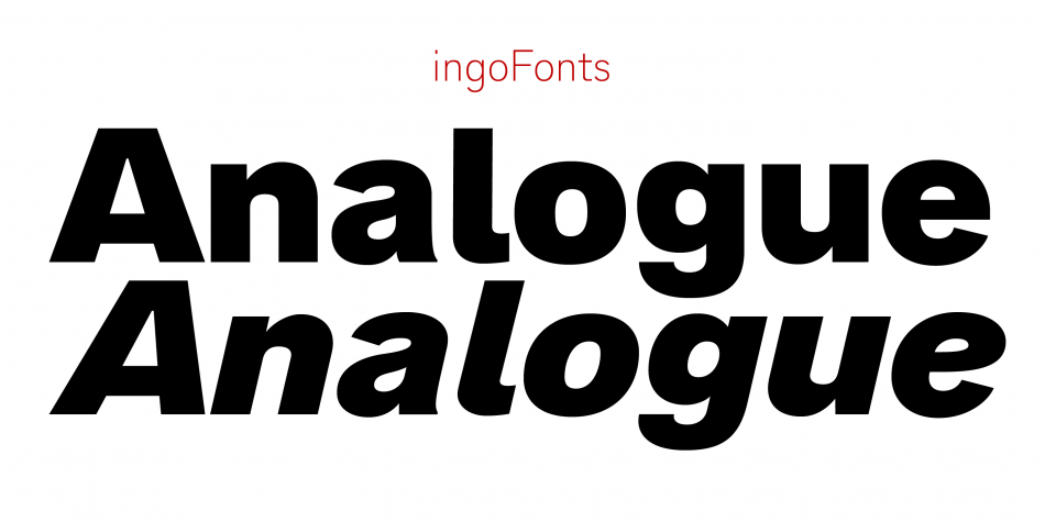 Analogue Pro 86 Font preview